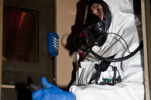 Worker wearing safety equipment covered by COIDA